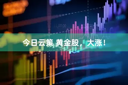 今日云策 黄金股，大涨！